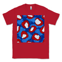 Red glitter 4th of july seamless pattern 8 Classic Tee - BundleAndBundleShop