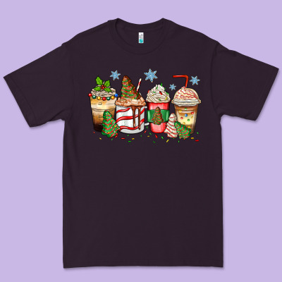 Christmas Tree Cake  Coffee Cups Premium Tee Designed By Zillion Design Studio