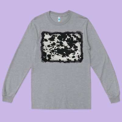 Cowhide Background Long Sleeve Tee Designed By Adodesignshop