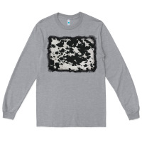 Heather Grey cowhide background Long Sleeve Tee - AdoDesignShop