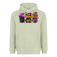 Matcha Mardi Gras afro gnomies Heavyweight Hoodie - BundleAndBundleShop