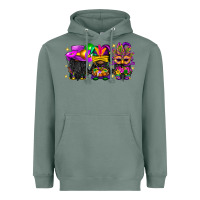 Sage Mardi Gras afro gnomies Heavyweight Hoodie - BundleAndBundleShop
