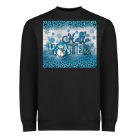 Black hello winter Heavyweight Sweatshirt - JahusDesignShop