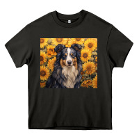 Asphalt australian shepherd Heavy Core Tee - Unal Design