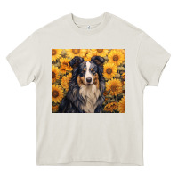 Cream australian shepherd Heavy Core Tee - Unal Design