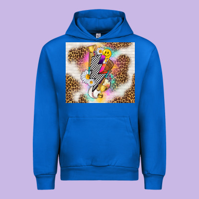 Retro Baseball With Leopard Urban Hoodie Designed By Tumblerdesignbyshophia