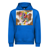 Cobalt retro baseball with leopard Urban Hoodie - TumblerDesignByShophia