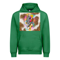 Emerald retro baseball with leopard Urban Hoodie - TumblerDesignByShophia