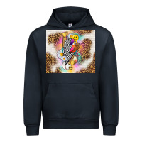 Navy retro baseball with leopard Urban Hoodie - TumblerDesignByShophia