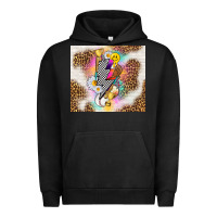 Pigment Black retro baseball with leopard Urban Hoodie - TumblerDesignByShophia