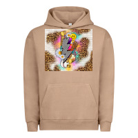 Pigment Burro retro baseball with leopard Urban Hoodie - TumblerDesignByShophia