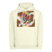 Pigment Pistachio retro baseball with leopard Urban Hoodie - TumblerDesignByShophia