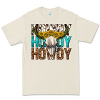 Bone howdy howdy howdy western bull skull Premium Tee - texasbilliewilder