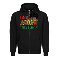 Black i am black history black boy Zipper Hoodie - MaliasSmallBusiness