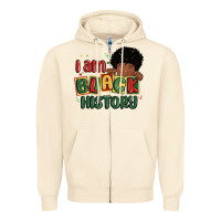 Sandshell i am black history black boy Zipper Hoodie - MaliasSmallBusiness