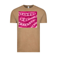 Vintage Coffee pink glitter heart Vintage Tee - JahusDesignShop