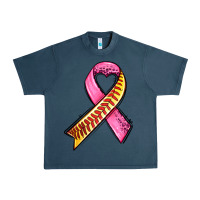 Midnight Navy breast cancer sport ribbons Urban Heavy Tee - AdoDesignShop