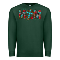 Sports Green Western Mom With Cross Premium Sweatshirt - BundleAndBundleShop