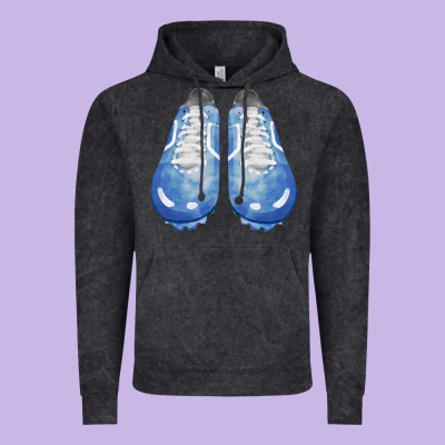 Blue Cleats Fa Element Vintage Hoodie Designed By Fadigitalartstudio