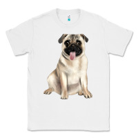 White pug Classic Tee - JahusDesignShop