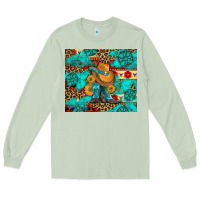 Matcha cowboy boots with turquoise and aztec Long Sleeve Tee - Artiststas
