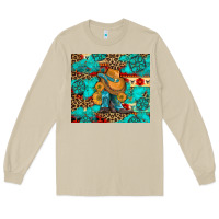 Mushroom cowboy boots with turquoise and aztec Long Sleeve Tee - Artiststas