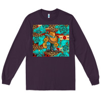 Plum cowboy boots with turquoise and aztec Long Sleeve Tee - Artiststas