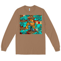 Toasted Coconut cowboy boots with turquoise and aztec Long Sleeve Tee - Artiststas