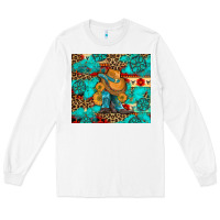 White cowboy boots with turquoise and aztec Long Sleeve Tee - Artiststas