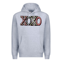 Heather Grey xoxo digital valentines day Premium Hoodie - Bettercallsaul