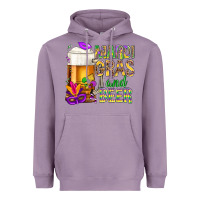 Lavender Mardi Gras and beer Heavyweight Hoodie - BundleAndBundleShop
