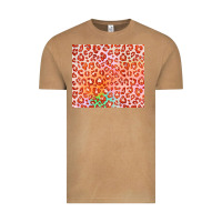 Vintage Camel orange leopard glitter Vintage Tee - JahusDesignShop