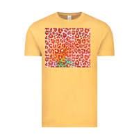 Vintage Mustard orange leopard glitter Vintage Tee - JahusDesignShop