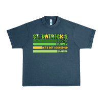 Midnight Navy st. patricks lucky clover  artiststas Urban Heavy Tee - Artiststas