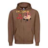 Chestnut i'm comin in fast Zipper Hoodie - MaliasSmallBusiness