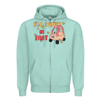 Seafoam i'm comin in fast Zipper Hoodie - MaliasSmallBusiness