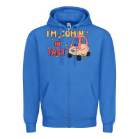 True Royal i'm comin in fast Zipper Hoodie - MaliasSmallBusiness