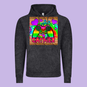 Gaymer Mousepad Vintage Hoodie Designed By Hra Design Shop