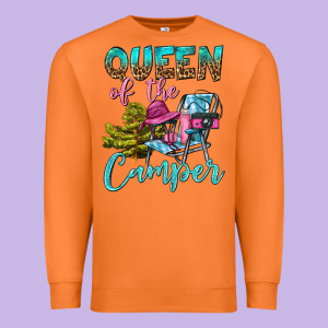 Queen Of The Camper Premium Sweatshirt Designed By Bundleandbundleshop