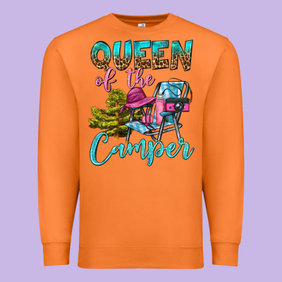 Queen Of The Camper Premium Sweatshirt Designed By Bundleandbundleshop