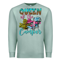 Seafoam Queen Of The Camper Premium Sweatshirt - BundleAndBundleShop