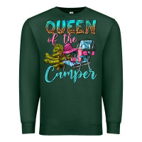Sports Green Queen Of The Camper Premium Sweatshirt - BundleAndBundleShop