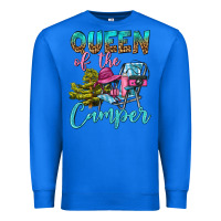 True Royal Queen Of The Camper Premium Sweatshirt - BundleAndBundleShop