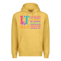 Antique Gold it is okay to Premium Hoodie - JahusDesignShop