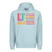Blue Mist it is okay to Premium Hoodie - JahusDesignShop