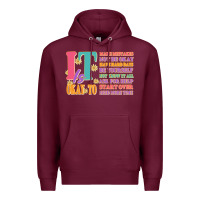 Burgundy it is okay to Premium Hoodie - JahusDesignShop