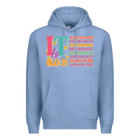 Colony Blue it is okay to Premium Hoodie - JahusDesignShop