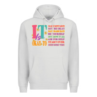 Dove Grey it is okay to Premium Hoodie - JahusDesignShop