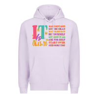 Lilac it is okay to Premium Hoodie - JahusDesignShop