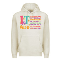Oatmeal Heather it is okay to Premium Hoodie - JahusDesignShop